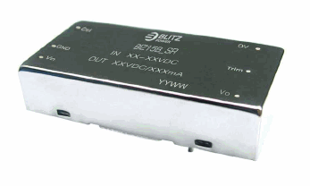 BIZ15B-4803SR, 15 Вт Стабилизированные изолированные управляемые DC/DC преобразователи, диапазон входного напряжения 4:1, один выход